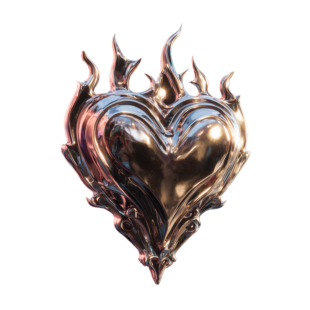 Burning Hearts Stickers