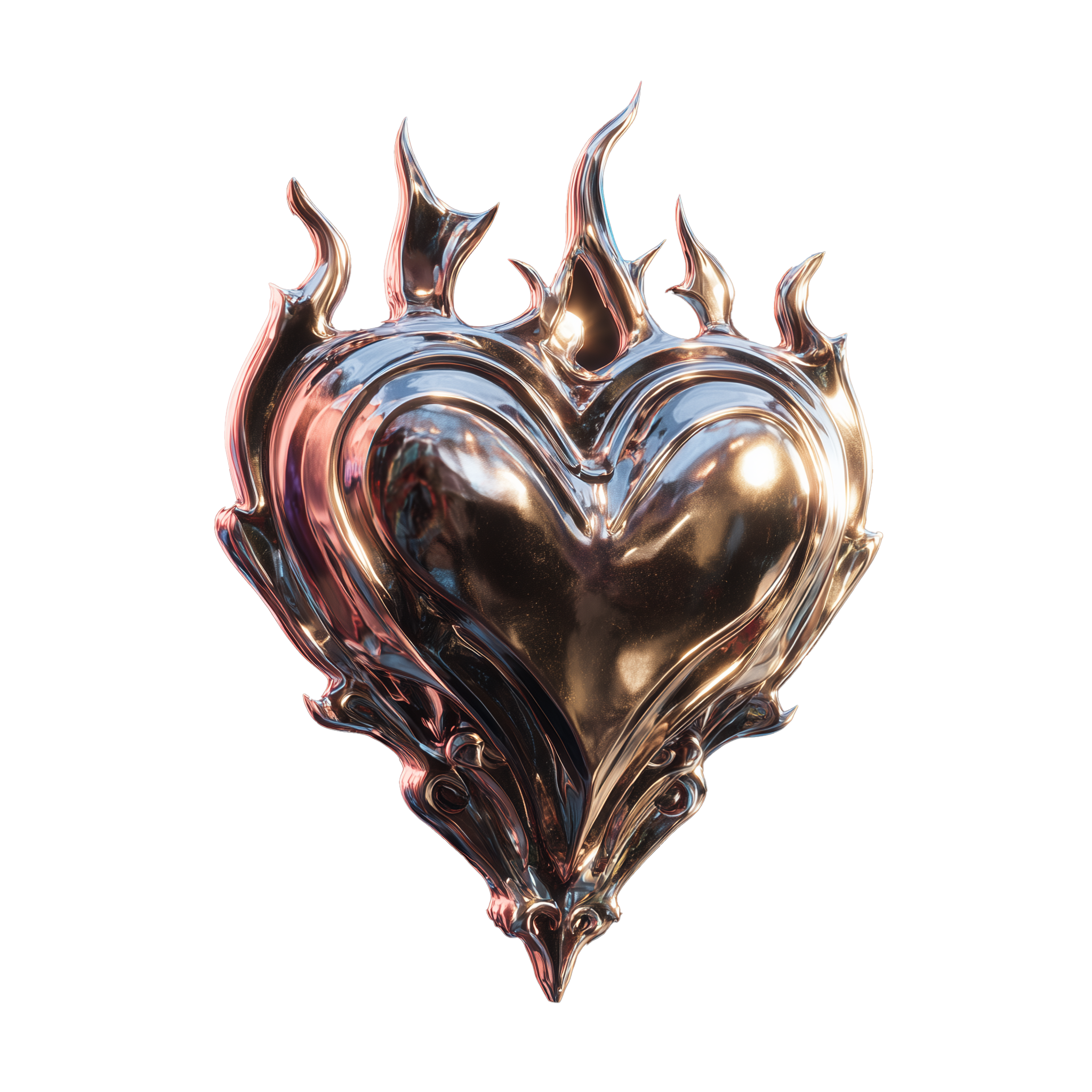 Burning Hearts Stickers