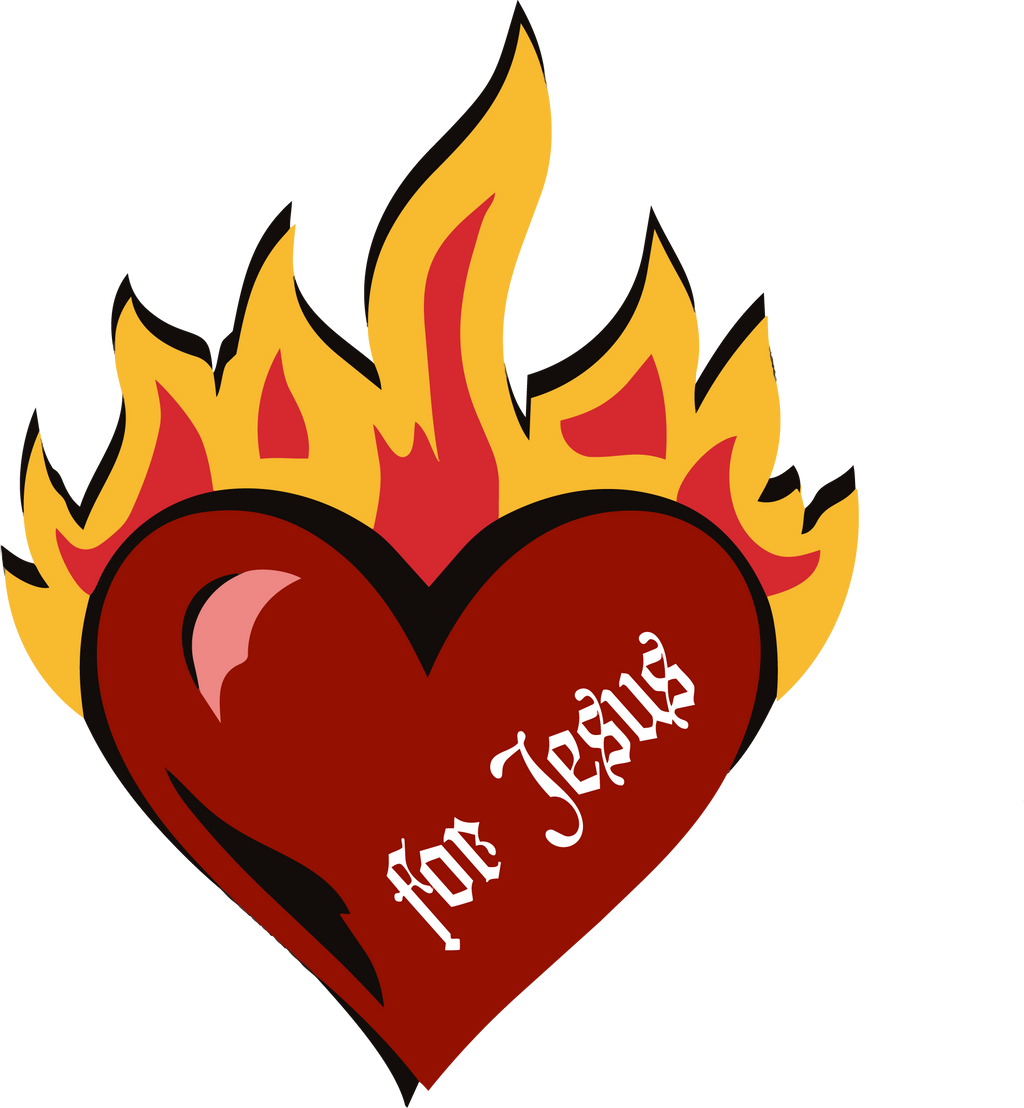 Burning Hearts Stickers