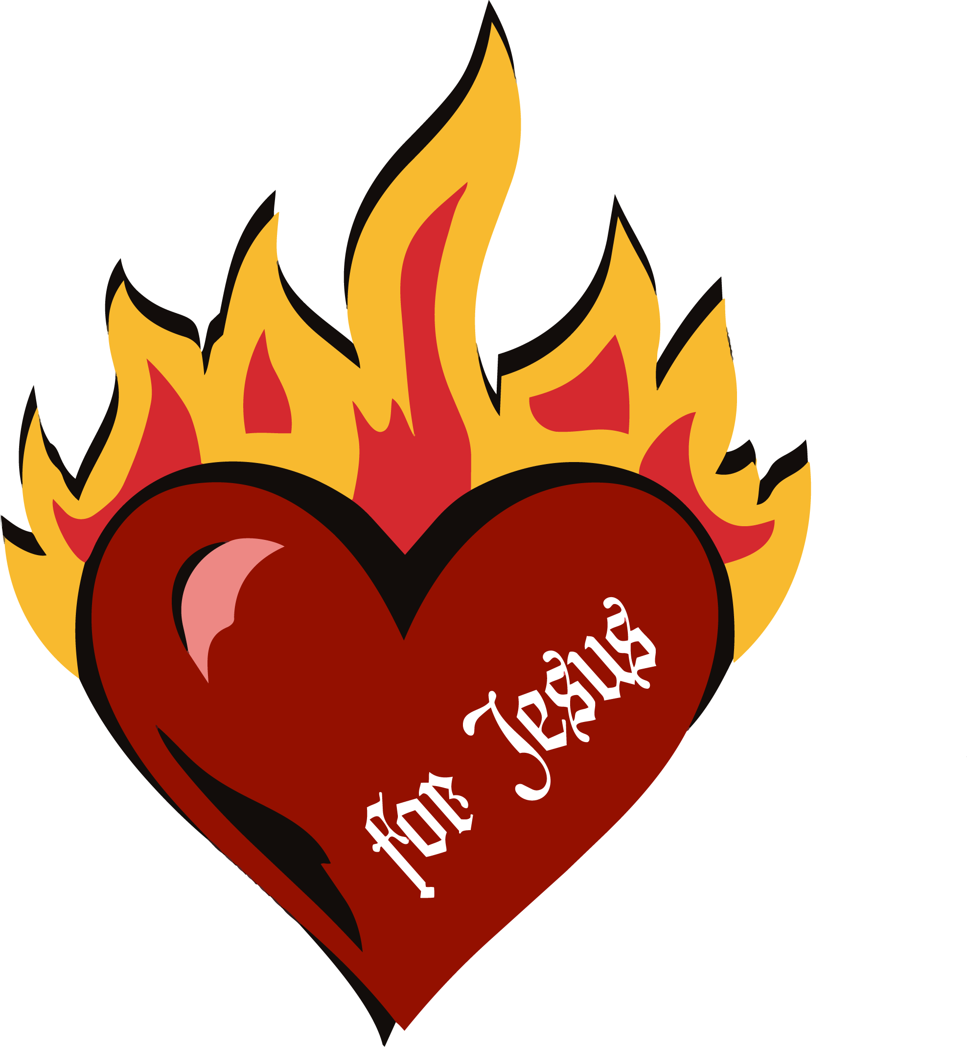 Burning Hearts Stickers